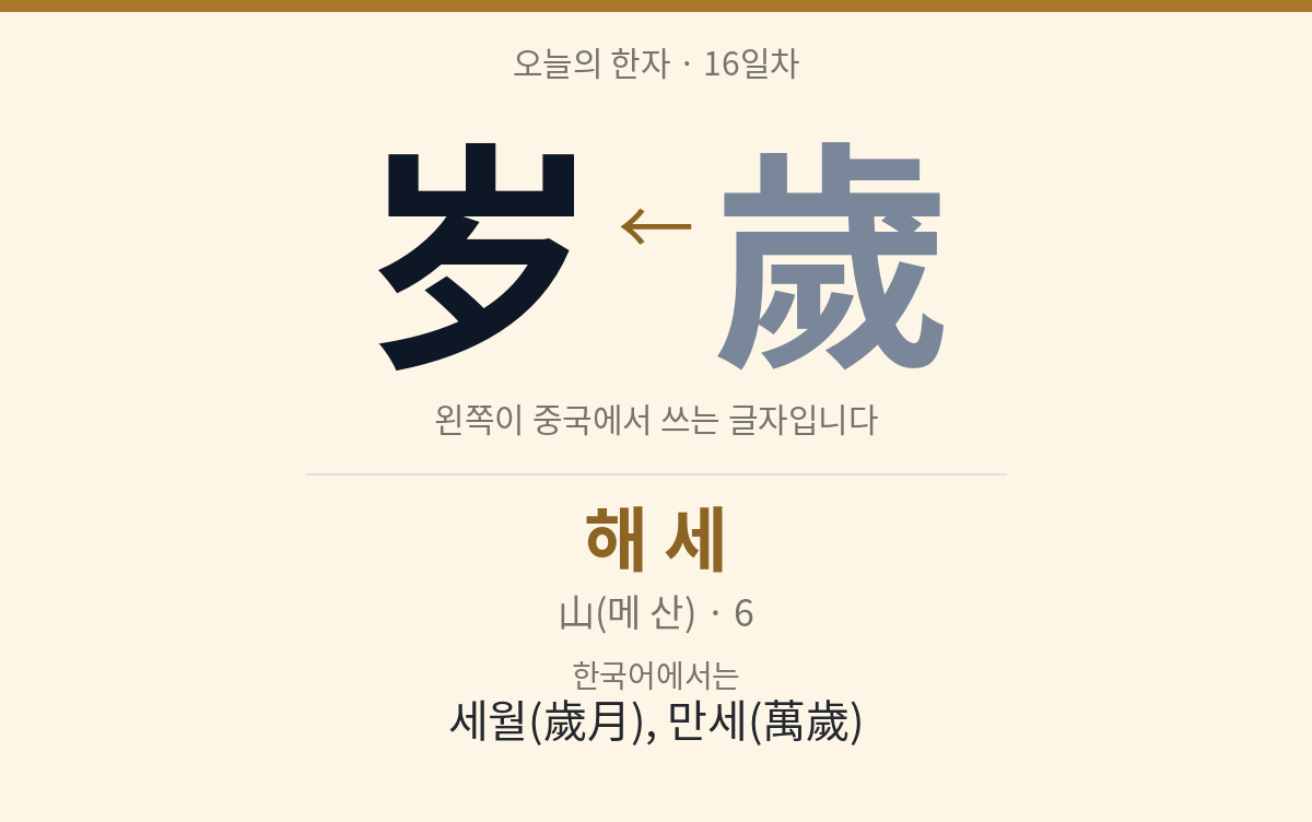 岁