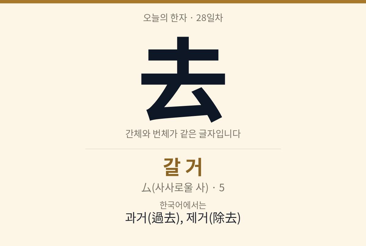 去