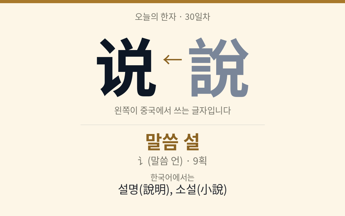 说