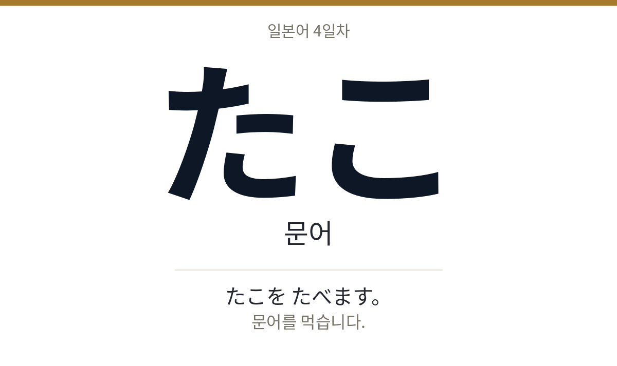 たこ たこ · 문어